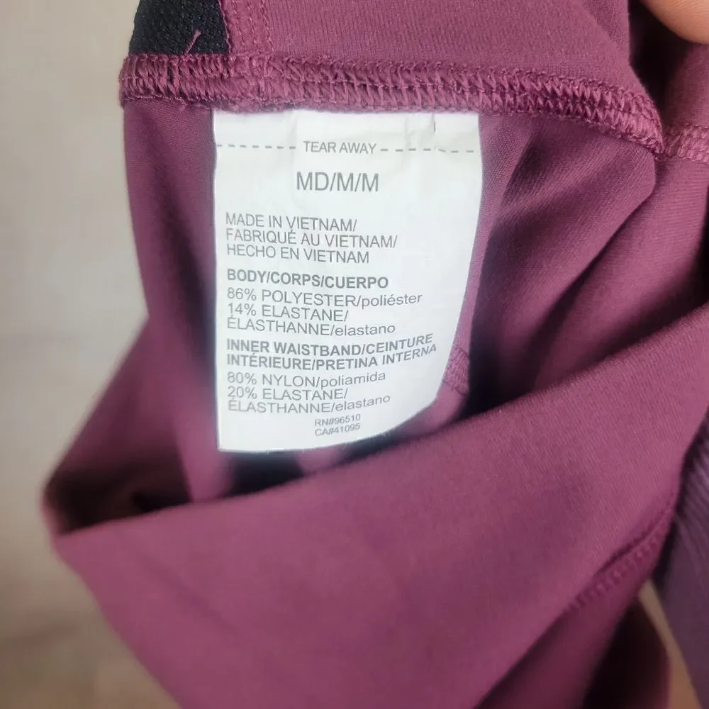 Under Armour Cropped Leggings Capri Mauve Size Medium